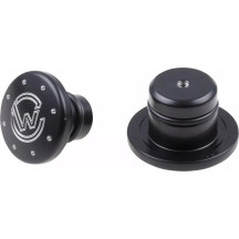 Axle Cover — Black, pair