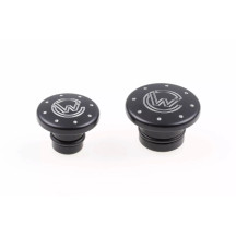 Axle Cover — Black, pair