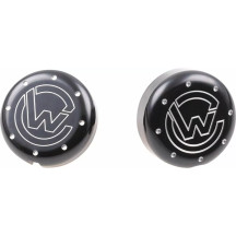 Axle Cover — Black, Pair