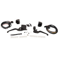 Handlebar Control Kit — 17.5 mm bore, 25.4 mm clamp, Black Matte