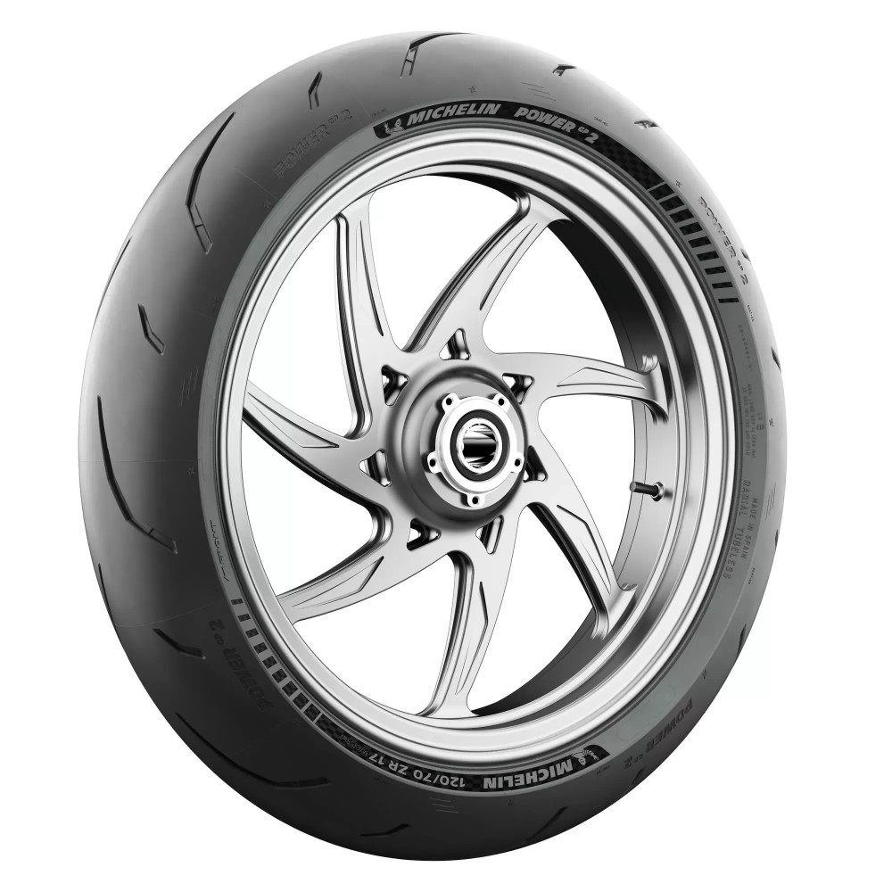 Power GP 2 Tire — 120/70ZR17, Front, 58W