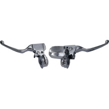 Kit de mandos para manillar — abrazadera 25.4 mm (1"), acabado cromado