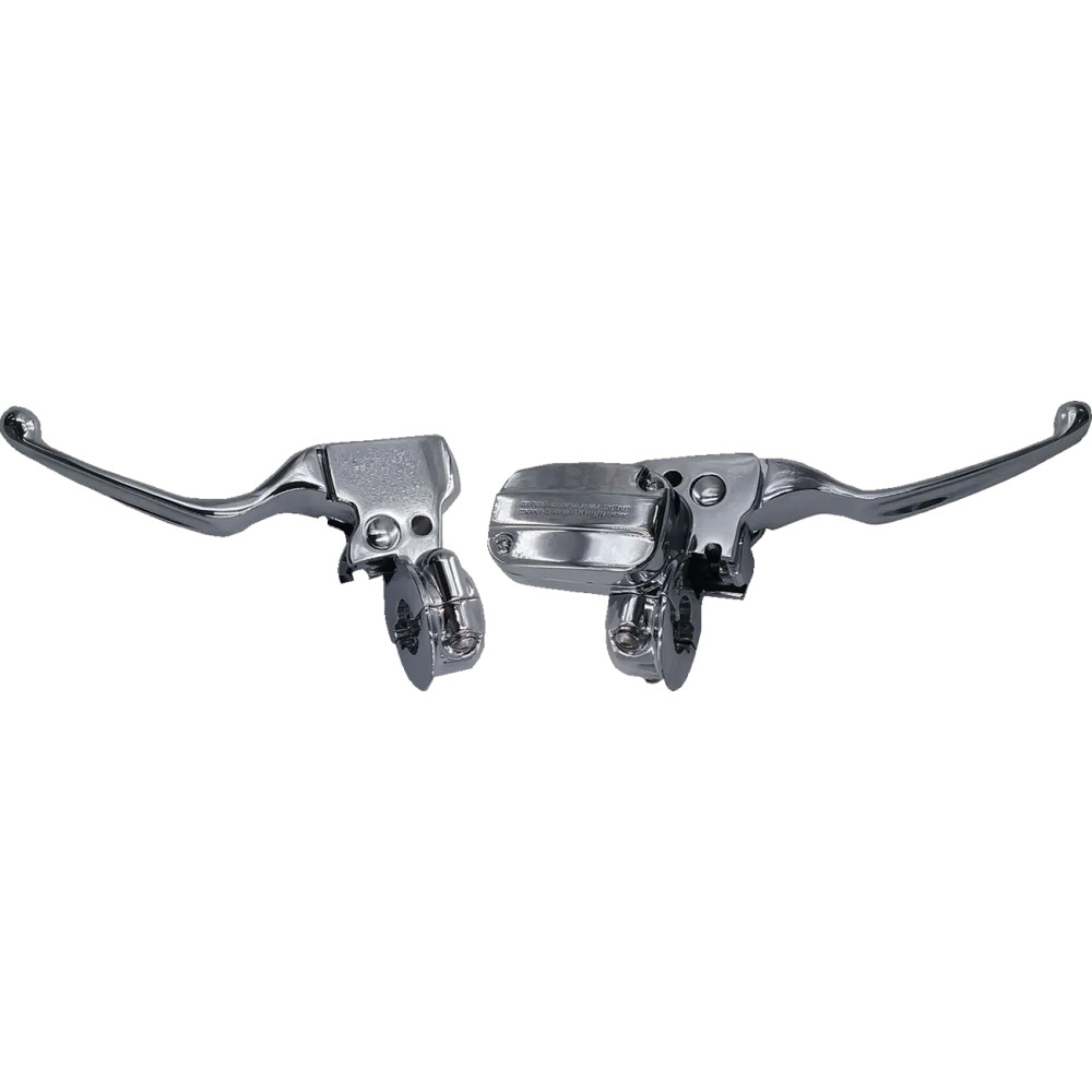 Kit de mandos para manillar — abrazadera 25.4 mm (1"), acabado cromado