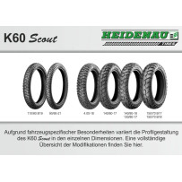 K60 Scout Tire — 120/90-17, 64T, Tubeless