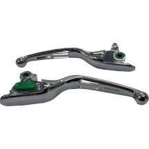 Slotted Wide Blade Lever Set — Brake and Clutch, Chrome
