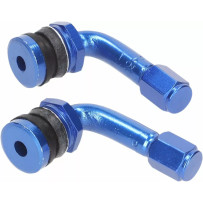 Tire Valve Set 90° — 90° bend, blue