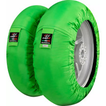 Suprema Spina Tire Warmer — M/XXL, Front ≤125/17, Rear ≥200/55-17, Green