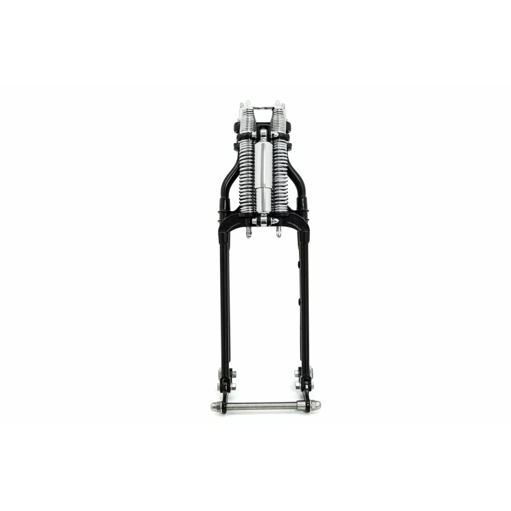 Fork Assembly — Upper mount, Black/Chrome