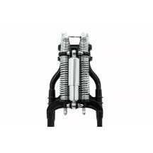 Fork Assembly — Upper mount, Black/Chrome