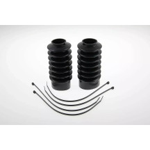 Fork Boots — 39 mm (1.54") , gloss black, powder-coated