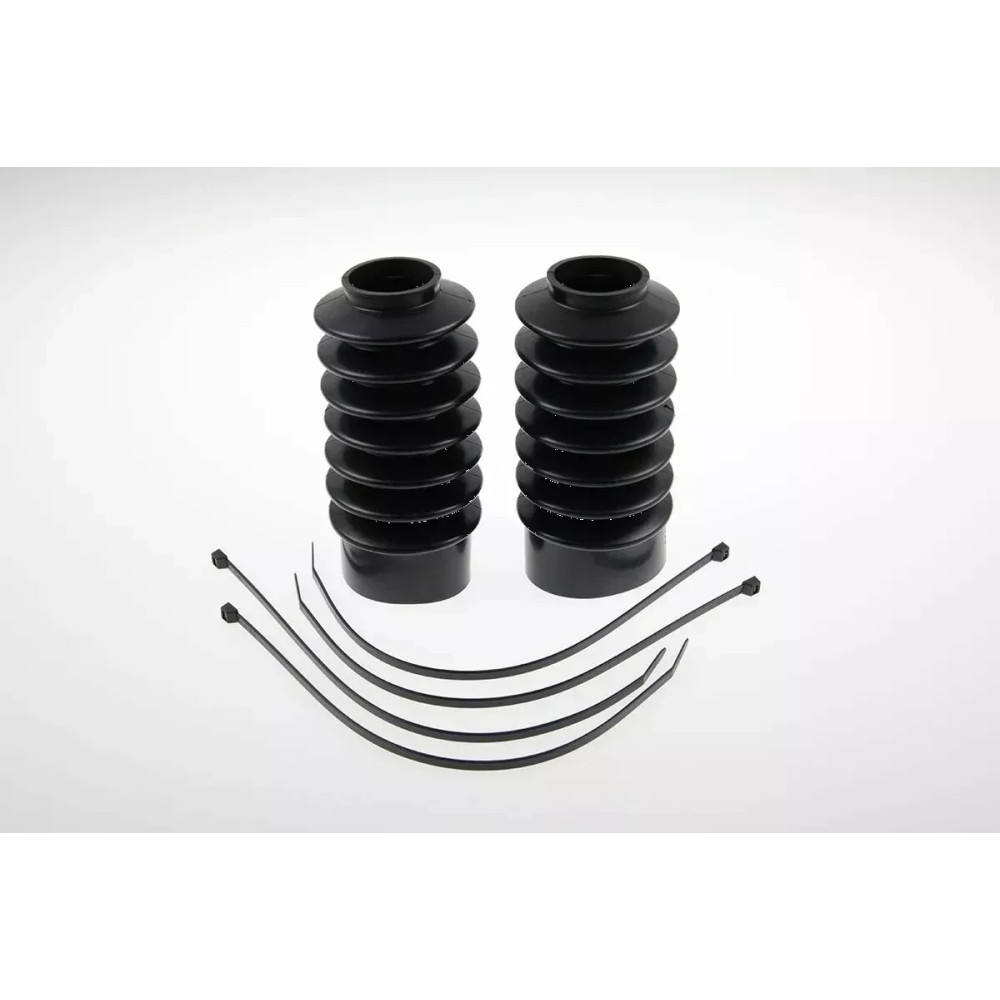 Fork Boots — 39 mm (1.54") , gloss black, powder-coated