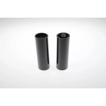 Fork Covers — Black, upper mount