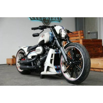 Fork Covers — Upper mount, aluminum, black