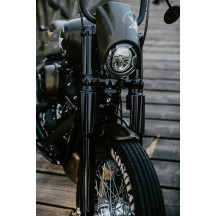 Fork Covers — Upper mounting, Black