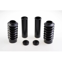 Fork Covers — 41.00 mm (1.61") fork tube, lower mount, black