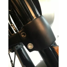 Fork Bridge Screws — Black, Front, Fork