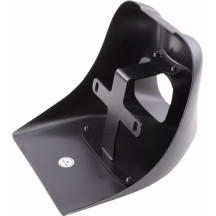 Chin Spoiler — Black (Raw), Front