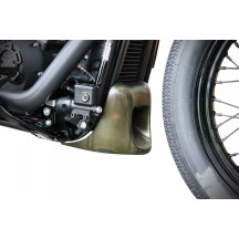 Chin Spoiler — Black (Raw), Front