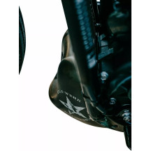 Chin Spoiler — Black (Raw), Front