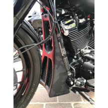 Spoiler Custom — Front, Black, Raw finish