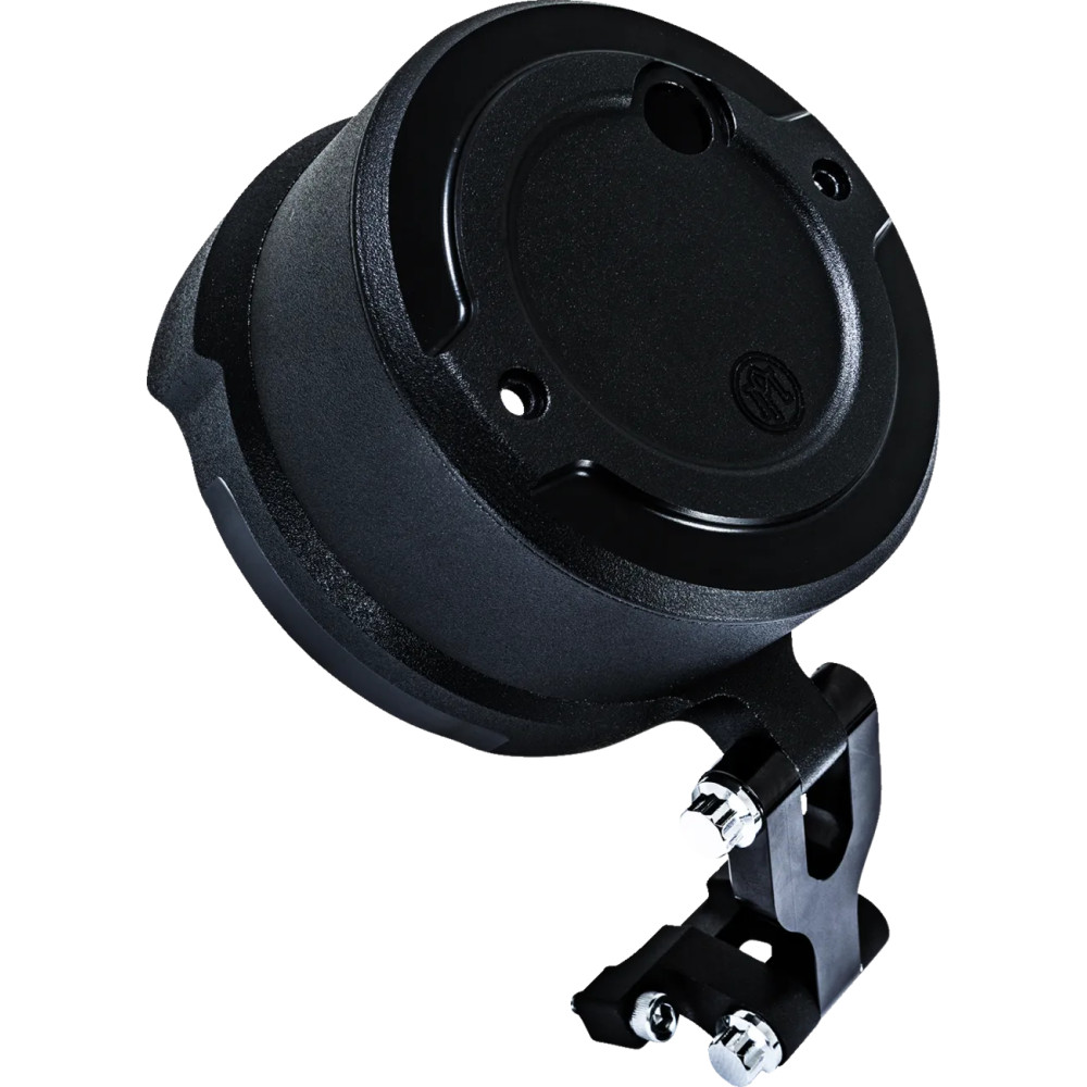 Kit de reubicación de indicadores redondos — negro, para Performance Machine Phatbar & Riser Kit