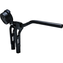 Kit de reubicación de indicadores redondos — negro, para Performance Machine Phatbar & Riser Kit