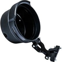 Kit de reubicación de indicadores redondos — negro, para Performance Machine Phatbar & Riser Kit