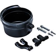 Kit de reubicación de indicadores redondos — negro, para Performance Machine Phatbar & Riser Kit