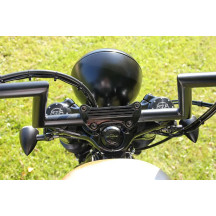 Handlebar Clamp For Harley Sportster — Riser mount, Black