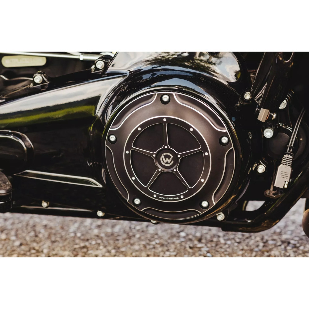 Clutch Cover - HD Touring from 2018 — fits Harley-Davidson Touring 2018, Black