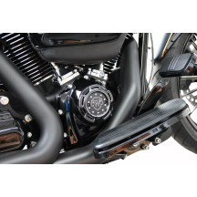 Tapa de encendido M8 — Compatible con Harley-Davidson 2017+ M8 (107, 114, 117), Negro