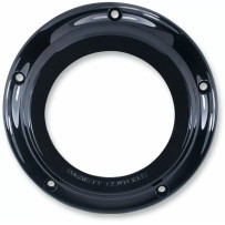 Scorpion Derby Cover — Fits select Harley-Davidson Big Twins, black powder-coated