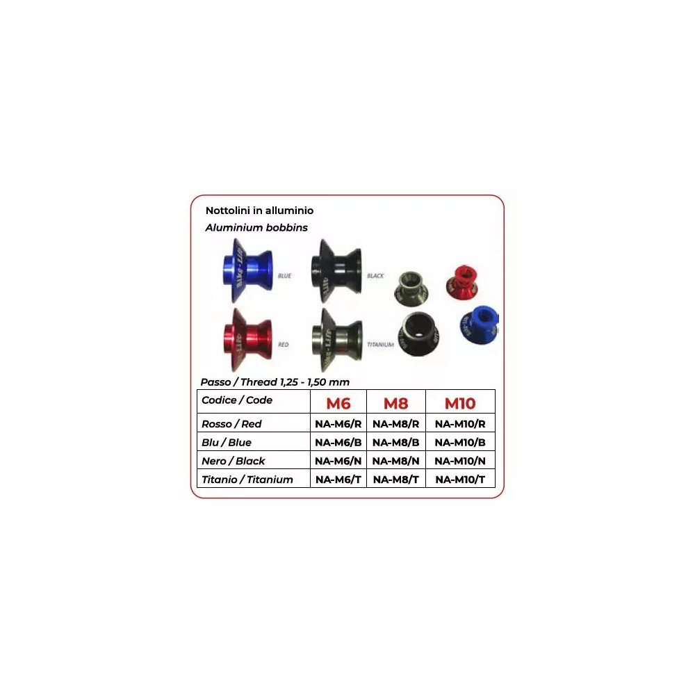 Aluminum Bobbins — swingarm, Black