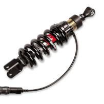XZE Series rear shocks — Black, adjustable length, gas charged