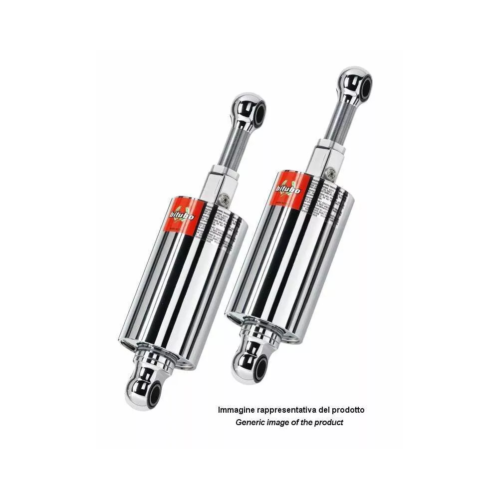 Chrome Standard HMG Shocks — Rear, Chrome, Adjustable