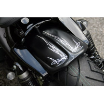 Rear Fender Old School — Black