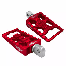 Foot Pegs for Harley — Red, Left/Right mount, Pair