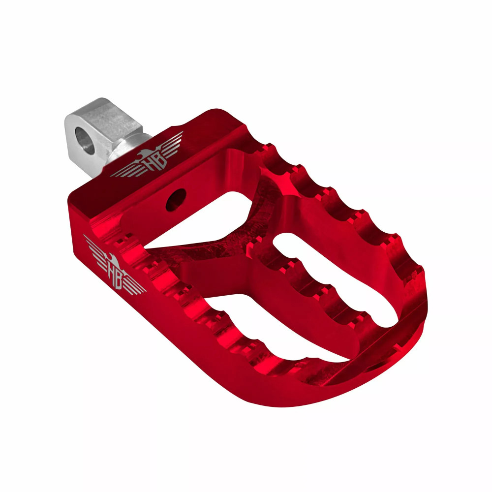 Foot Pegs for Harley — Red, MX, Left/Right mount, Pair