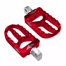 Foot Pegs for Harley — Red, MX, Aluminum, Pair
