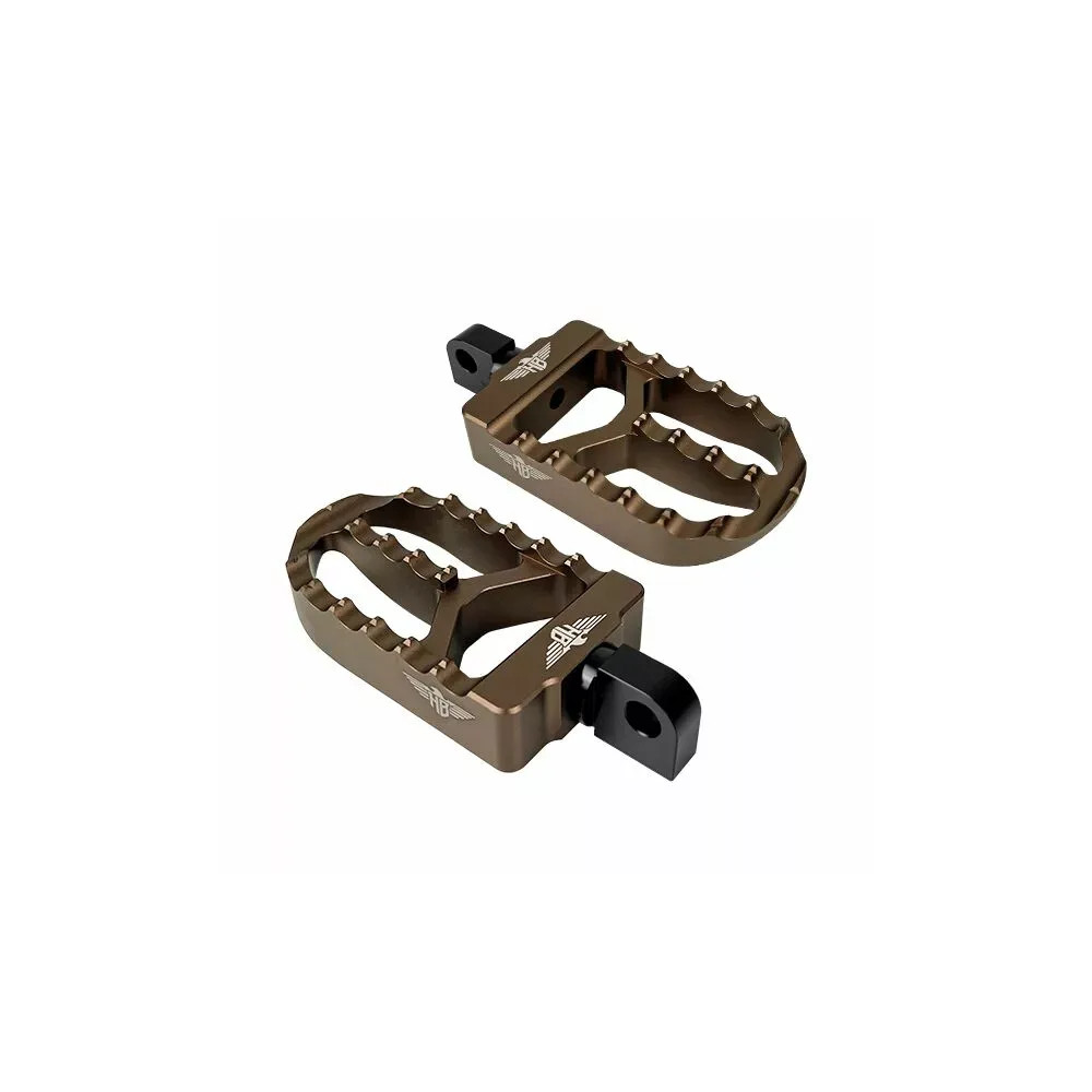 Foot Pegs for Harley — Stainless steel, Left & Right, Pair