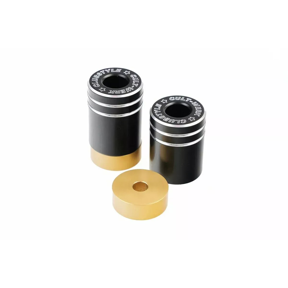 Crash Bar Spacer — Gold anodized, pair