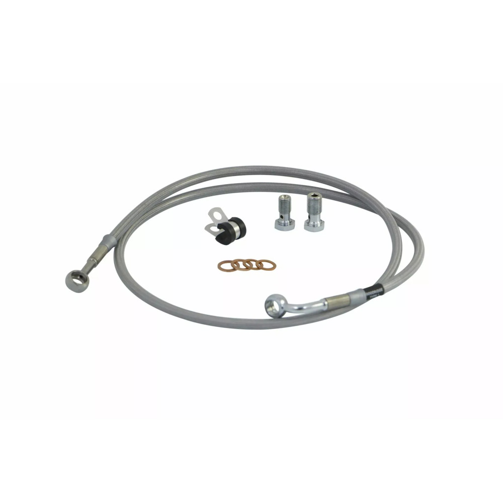 Brake Line Kit — -3, front, stainless steel