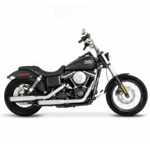 Silenciadores Slip-On dobles de 3" para Dyna — 3", cromado