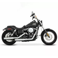 Silenciadores Slip-On dobles de 3" para Dyna — 3", cromado