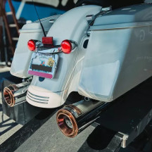 Silenciadores Slip-On HP45 XL de 4.5" para HD — cromado