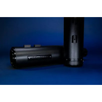 Silenciadores Slip-On HP45 de 4.5" para HD — Acero inoxidable negro