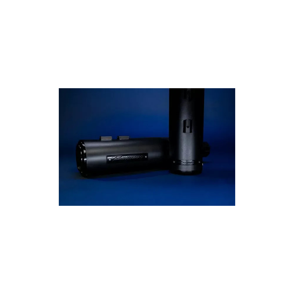 Silenciadores Slip-On HP45 de 4.5" para HD — Acero inoxidable negro