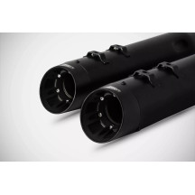 4.33 Inches Slash-Cut Slip-Ons Muffler for HD-TOURING E4 — 4.33", Matte Black