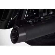 4.33 Inches Slash-Cut Slip-Ons Muffler for HD-TOURING E4 — 4.33", Matte Black