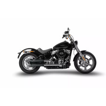 Conical Slip-Ons Muffler for HD-SOFTAIL M8 — Kit (2 slip-ons), right mount, matte black